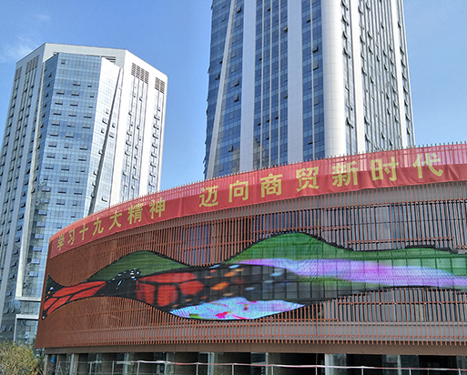 南昌新洪城項目，430平米格柵屏
